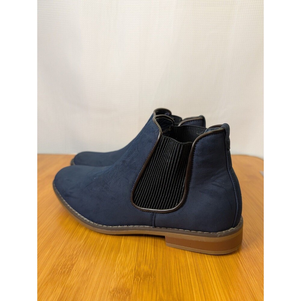 XRAY Chelsea Boots Shoee Men's Navy Size 9 Faux Suede Fabric Pull-On (Q06)